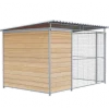 Chenil Junior en bois - 3 m x 2 m - grillage