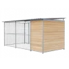Chenil Junior en bois - 4 m x 2 m - grillage