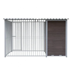 Chenil Junior WPC Brun - 3 m x 2 m - barreaux