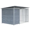 Chenil Junior WPC Gris - 3 m x 2 m - barreaux