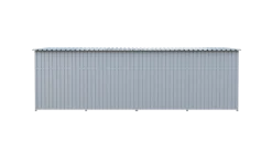 Chenil métal MKS - METALLO - 6 x 2 m avec séparation - facade barreaux 8 cm