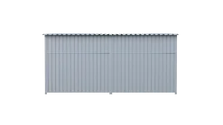 Chenil métal MKS - METALLO - 4 x 2 m avec séparation - facade barreaux 8 cm