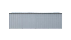 Chenil métal MKS - METALLO - 6 x 2 m avec séparation - facade grillage 50x50 mm