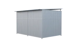 Chenil métal MKS - METALLO - 3 x 2 m - facade barreaux 8 cm