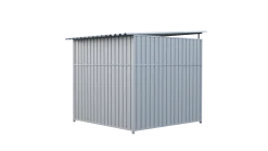 Chenil métal MKS - METALLO - 2 x 2 m - facade barreaux 8 cm