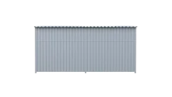 Chenil métal MKS - METALLO - 4 x 2 m - facade barreaux 8 cm