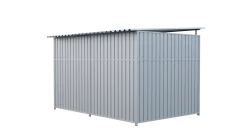Chenil métal MKS - METALLO - 3 x 2 m - facade grillage 50x50 mm