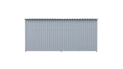 Chenil métal MKS - METALLO - 4 x 2 m - facade grillage 50x50 mm