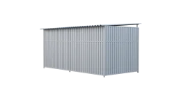 Chenil métal MKS - METALLO - 4 x 2 m - facade grillage 50x50 mm