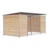 Chenil Protection en Bois 4 m x 2 m - barreaux
