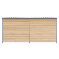 Chenil Protection en Bois 4 m x 2 m - barreaux