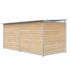 Chenil Protection en Bois 4 m x 2 m - grillage
