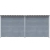 Chenil Protection WPC Gris 4 m x 2 m - grillage