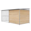 Chenil Super Junior en bois - 4 m x 2 m - grillage