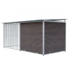 Chenil Super Junior en WPC Brun - 4 m x 2 m - barreaux