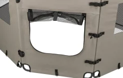 Clôture de camping 8 éléments de 59 × 78 cm, gris/noir