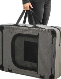 Clôture de camping 8 éléments de 59 × 78 cm, gris/noir