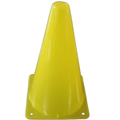 Cône Jaune PVC 23 cm