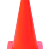Cône Rouge orangé PVC 30 cm