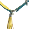 Collier Active Confort pour lévrier avec stop traction - Pétrole / jaune- XS-S