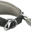 Collier Active Confort pour lévrier avec stop traction - Noir / gris - S-M