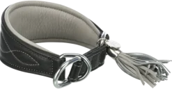 Collier Active Confort pour lévrier avec stop traction - Noir / gris - S-M