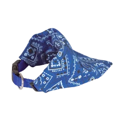 Collier bandanas 10 mm Bleu