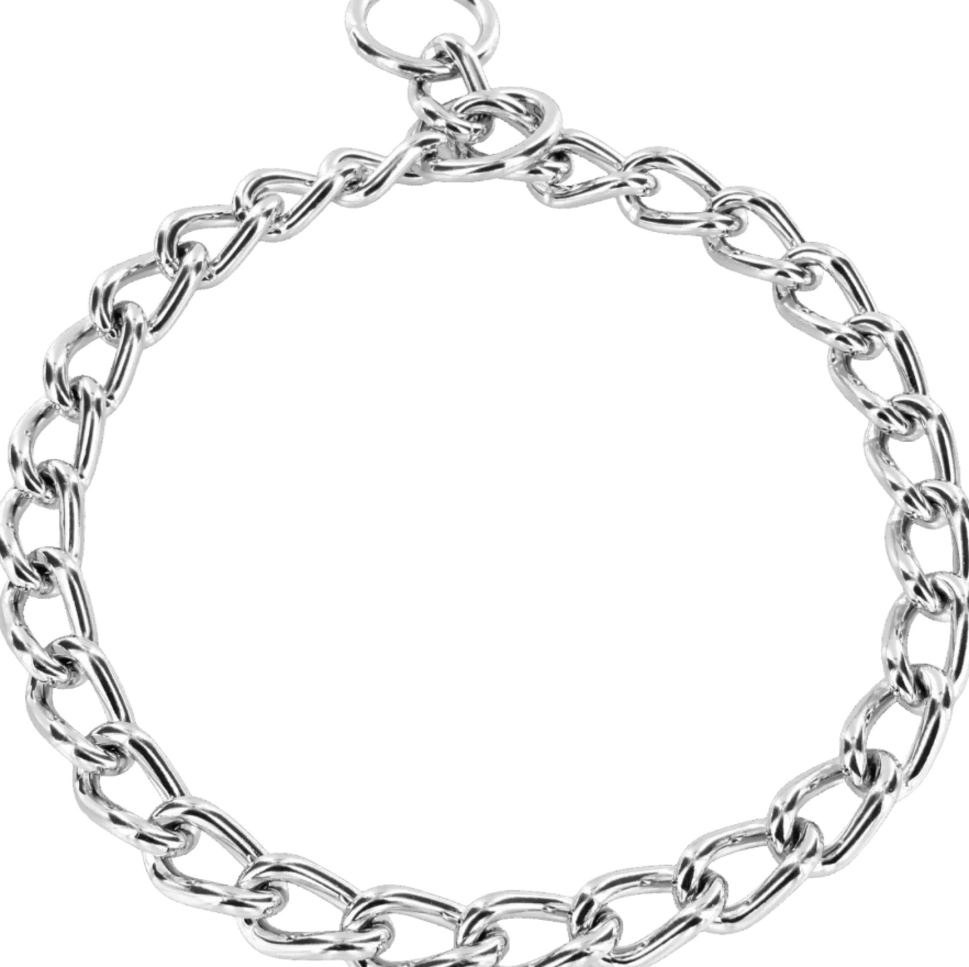 Collier chaine coulissant, grosse maille, 60 cm, qualité HS