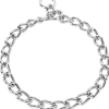 Collier chaine coulissant, grosse maille, 75 cm, qualité HS