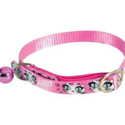 Collier chat Ladycat avec grelot 30 cm x 10 mm - Rose