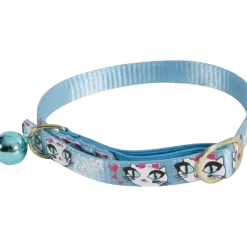 Collier chat Ladycat avec grelot 30 cm x 10 mm - Bleu