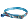 Collier chat Ladycat avec grelot 30 cm x 10 mm - turquoise