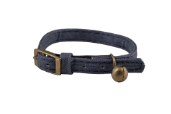 Collier chat élastique en Denim n°7