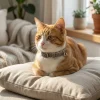 Collier chat élastique en Denim n°9