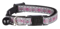 Collier chaton réfléchissant, gris