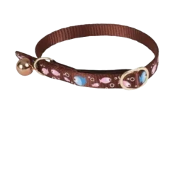 Collier chat Poisson 34 cm x 10 mm - Marron