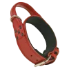 Collier cuir d'intervention rouge avec poignée, 60 cm x 48 mm