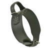 Collier cuir double d'intervention noir avec poignée, 85 cm x 75 mm