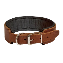 Collier cuir motivation, marron, 65 cm