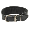 Collier cuir motivation, noir, 75cm