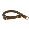 Collier double demi étrangleur marron, 40 cm