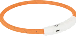 Collier flash lumineux usb - Orange XS-S