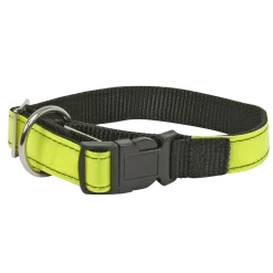 Collier fluo jaune, largeur 25 mm