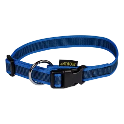 Collier Gomme 30/45 cm x 20 mm - bleu foncé