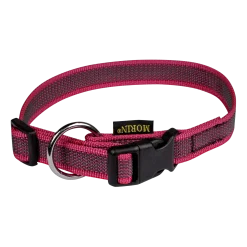 Collier Gomme 30/45 cm x 20 mm - fuschia