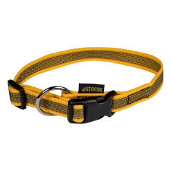 Collier Gomme 30/45 cm x 20 mm - jaune
