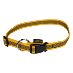Collier Gomme 40/65 cm x 20 mm - jaune