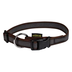 Collier Gomme 30/45 cm x 20 mm - marron