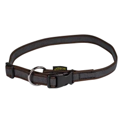 Collier Gomme 40/65 cm x 20 mm - marron