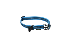 Collier Gomme 40/65 cm x 20 mm - Reflec bleu